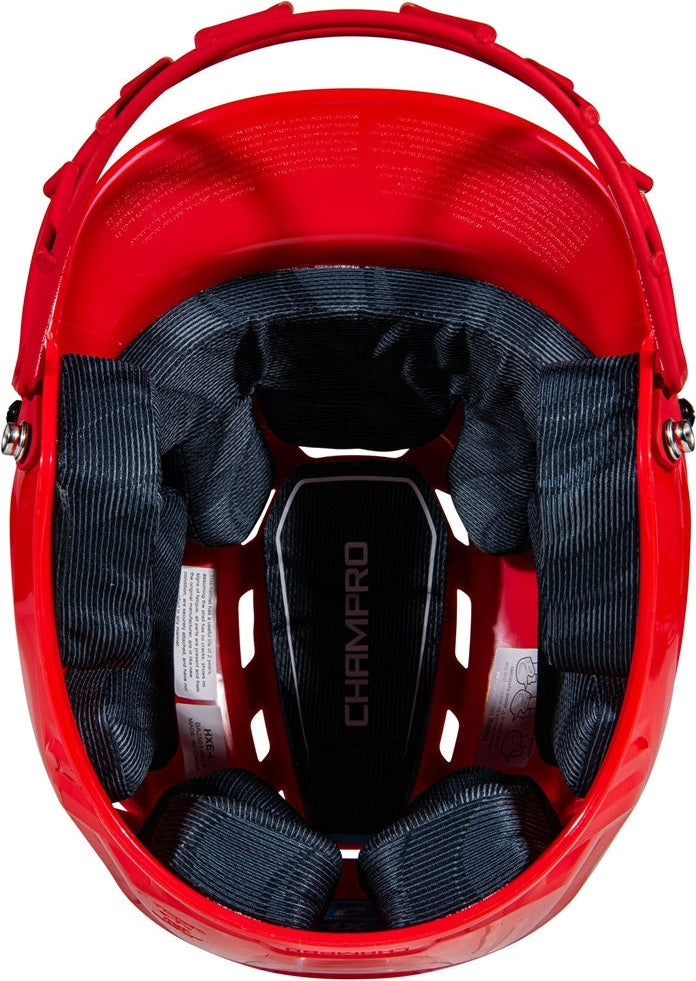 Champro Hxefps Hxe Fastpitch Uncoated Batting Helmet - Scarlet