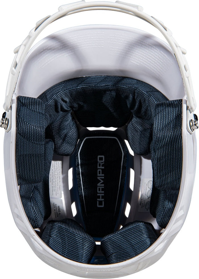 Champro Hxefps Hxe Fastpitch Uncoated Batting Helmet - White
