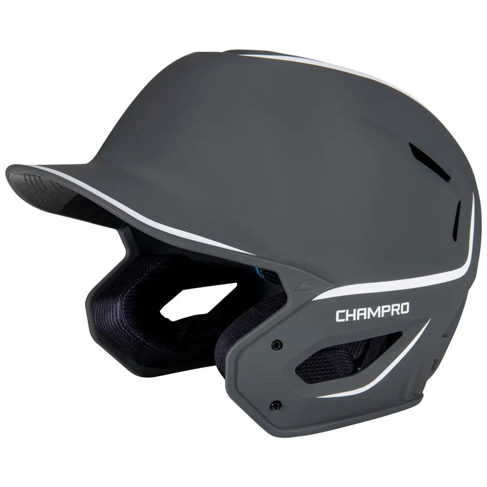 Champro Hxem2 Hxe Two-tone Matte Batting Helmet - Graphite - m