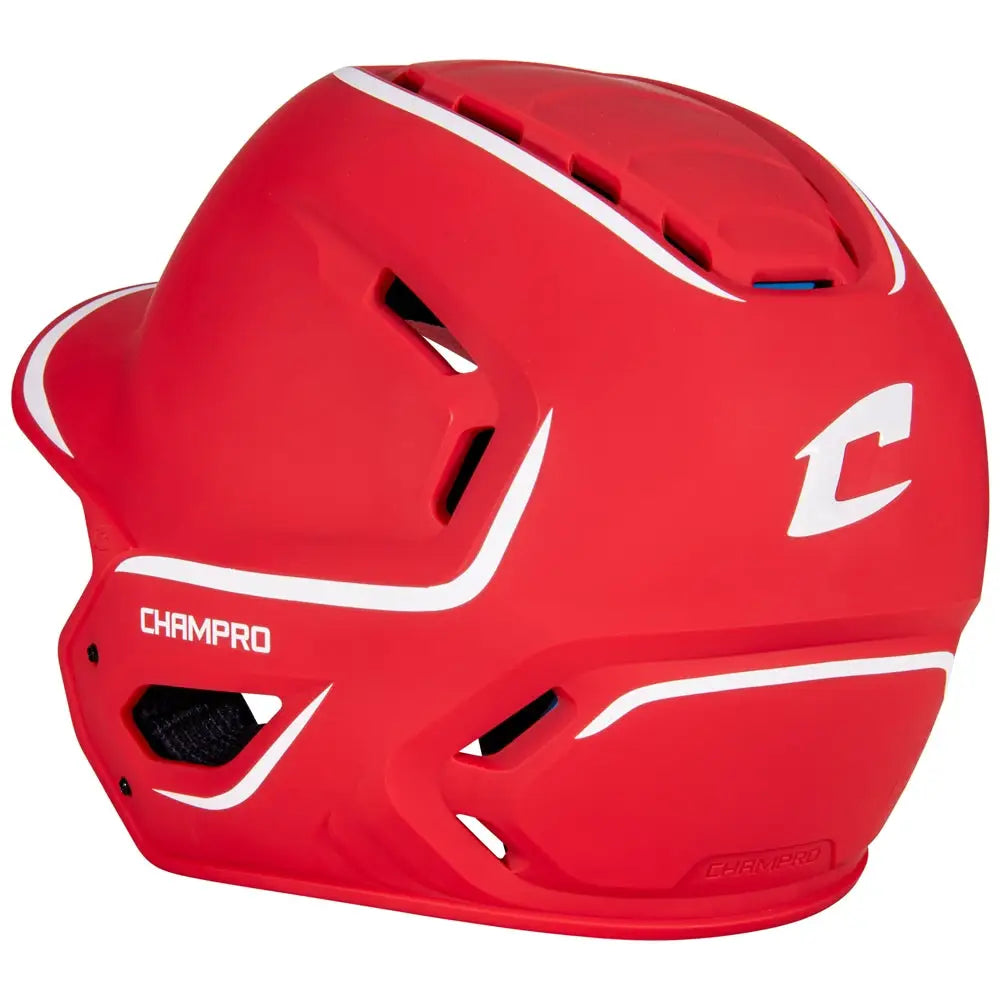 Champro Hxem2 Hxe Two-tone Matte Batting Helmet - Scarlet