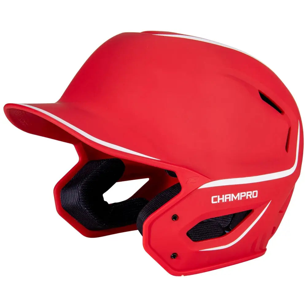 Champro Hxem2 Hxe Two-tone Matte Batting Helmet - Scarlet - m