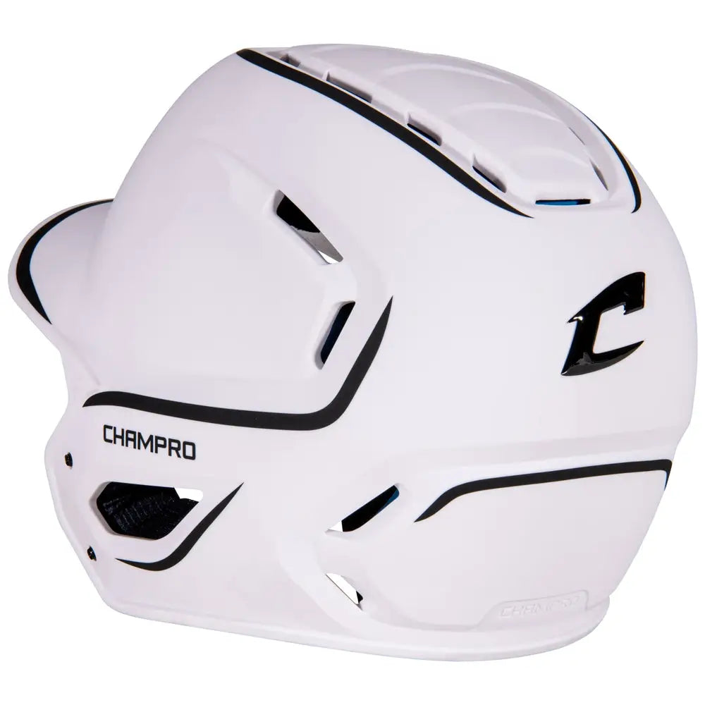Champro Hxem2 Hxe Two-tone Matte Batting Helmet - White