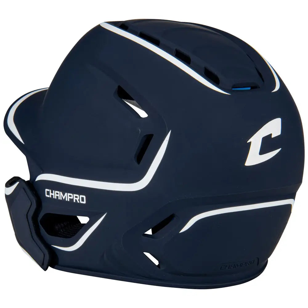 Champro Hxem2jg Hxe Matte Batting Helmet W/jaw Guard - Navy