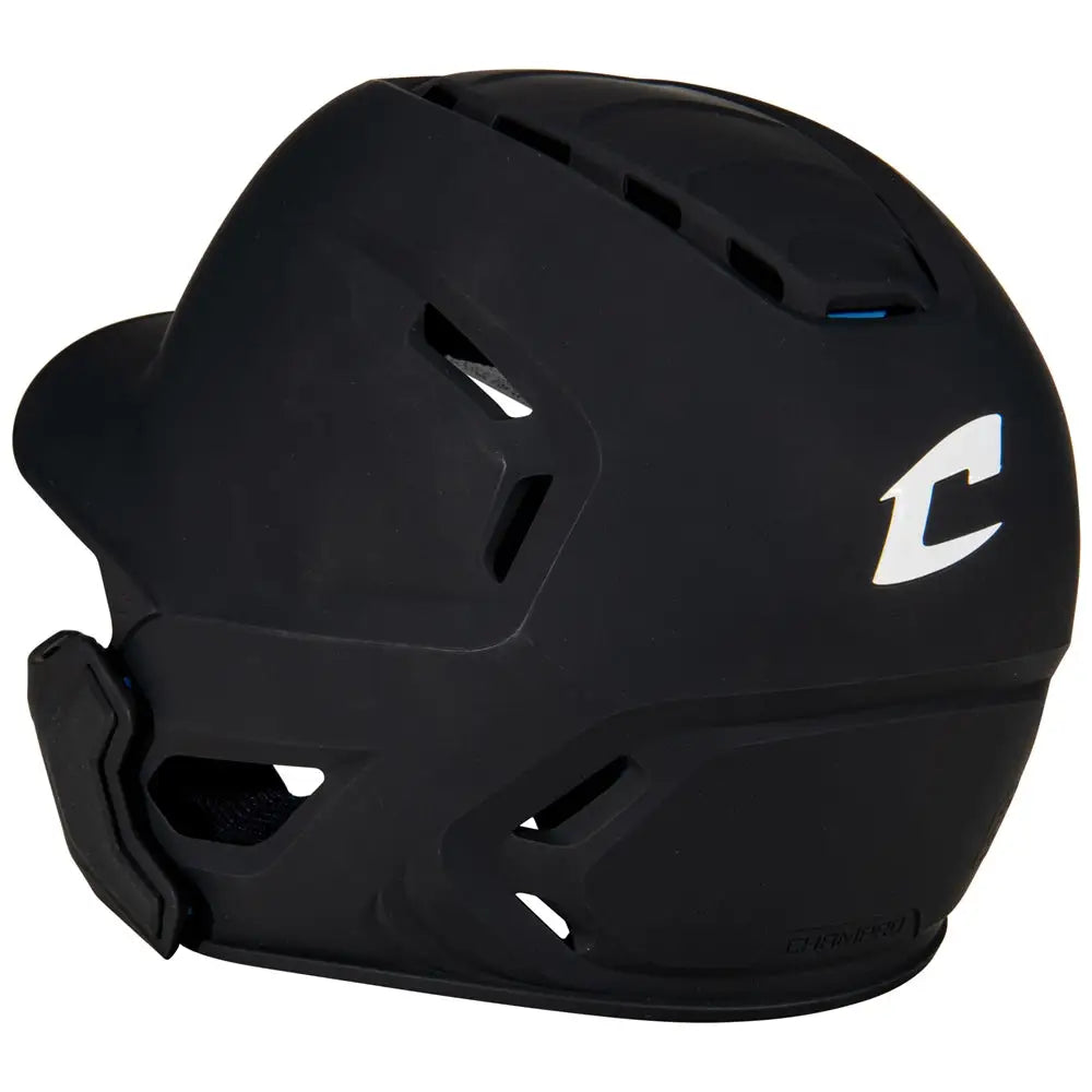 Champro Hxemjg Hxe Matte Batting Helmet W/jaw Guard - Black - m