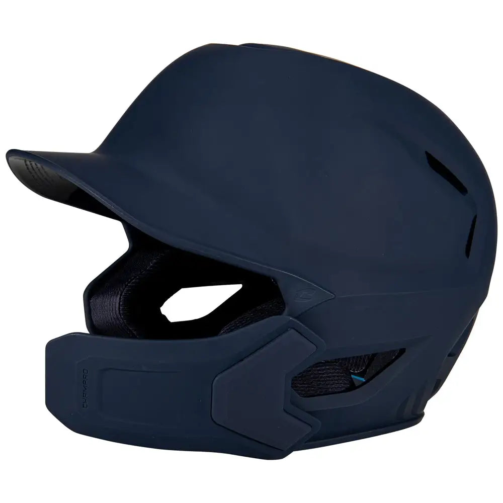 Champro Hxemjg Hxe Matte Batting Helmet W/jaw Guard - Navy