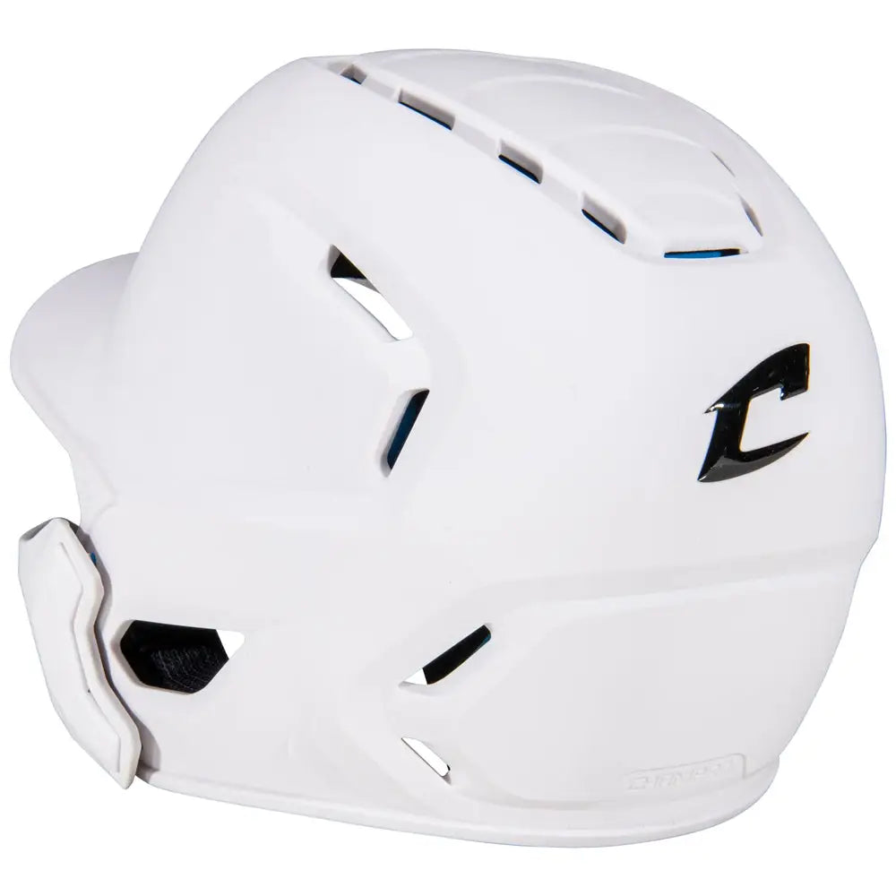 Champro Hxemjg Hxe Matte Batting Helmet W/jaw Guard - White
