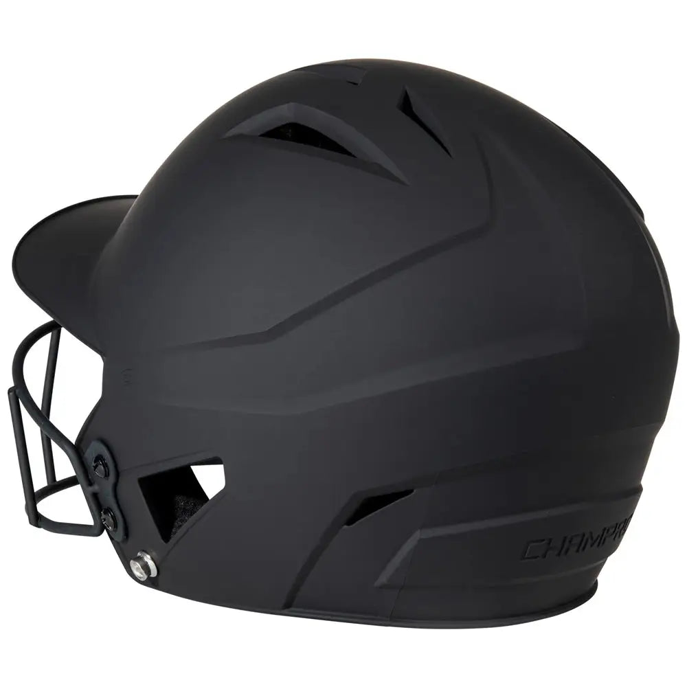 Champro Hxfpm Hx Rise Batting Helmet W/facemask - Black