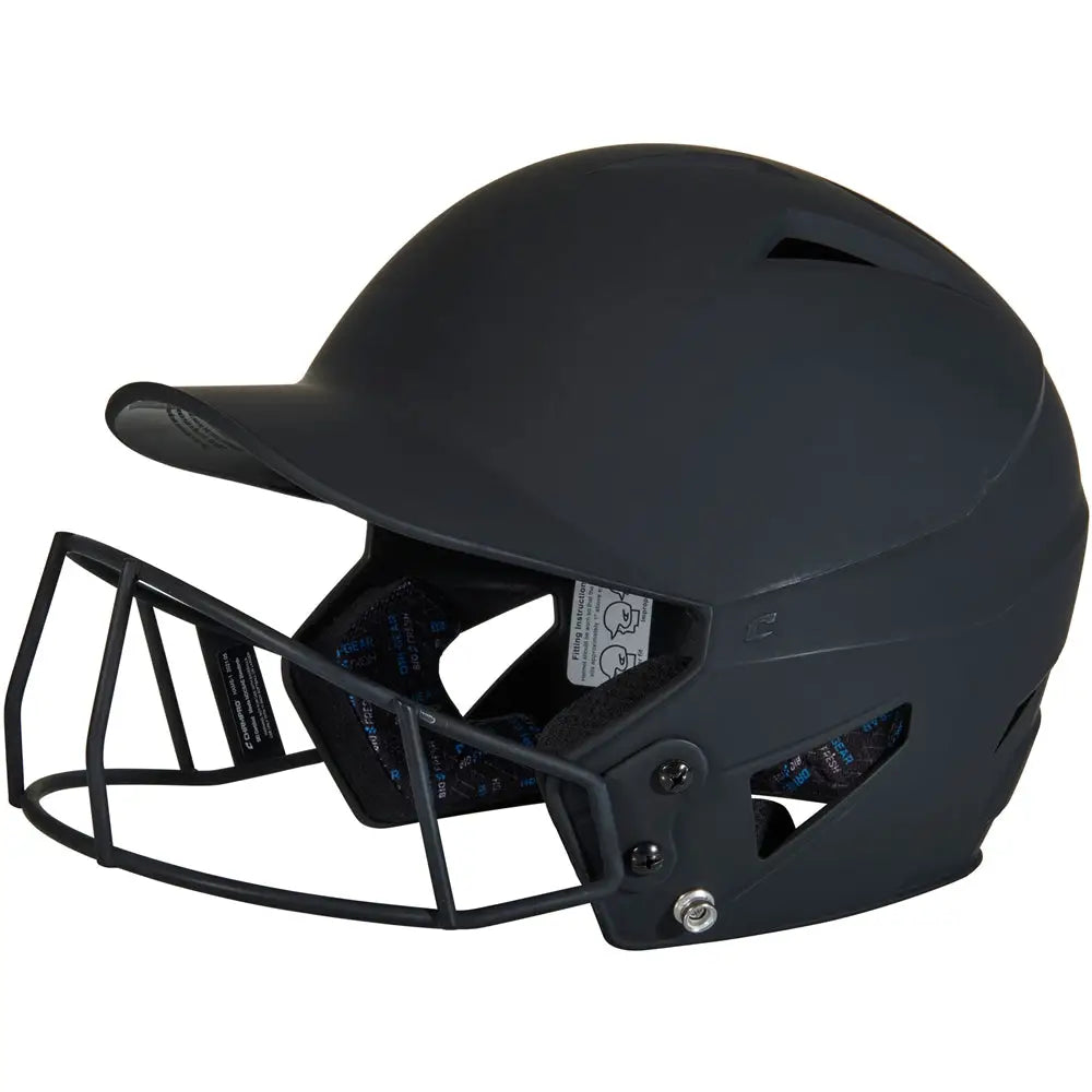Champro Hxfpm Hx Rise Batting Helmet W/facemask - Black