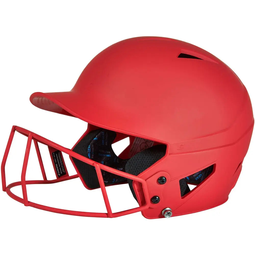 Champro Hxfpm Hx Rise Batting Helmet W/facemask - Scarlet