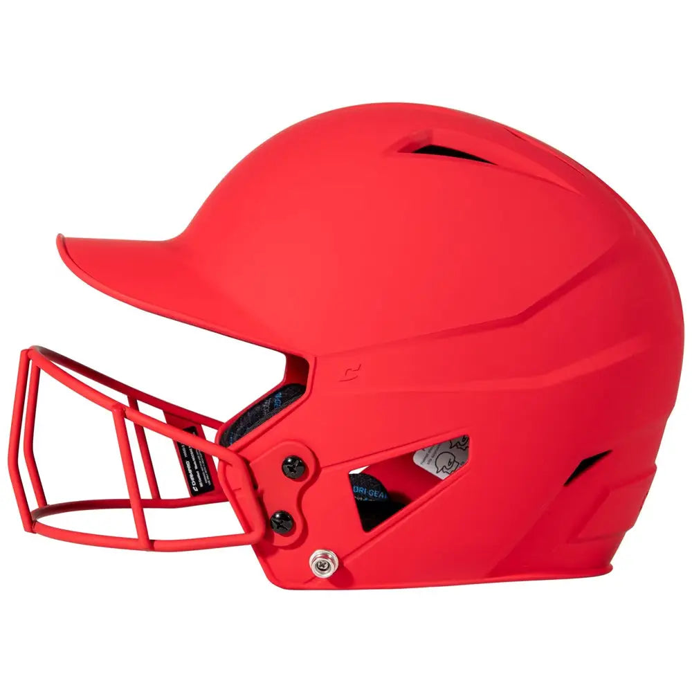 Champro Hxfpm Hx Rise Batting Helmet W/facemask - Scarlet