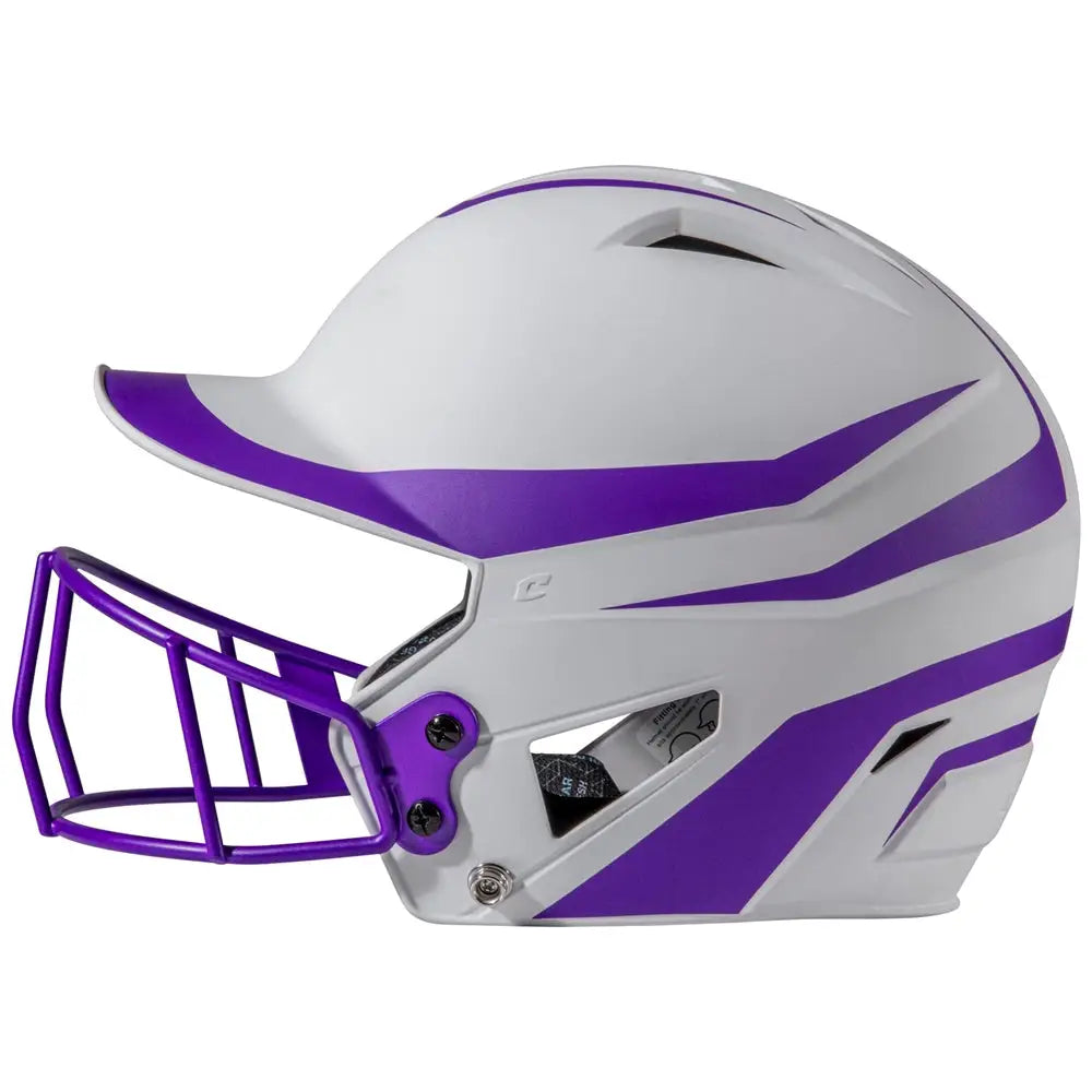 Champro Hxfpm2 Hx Rise Legend Batting Helmet W/facemask - Purple