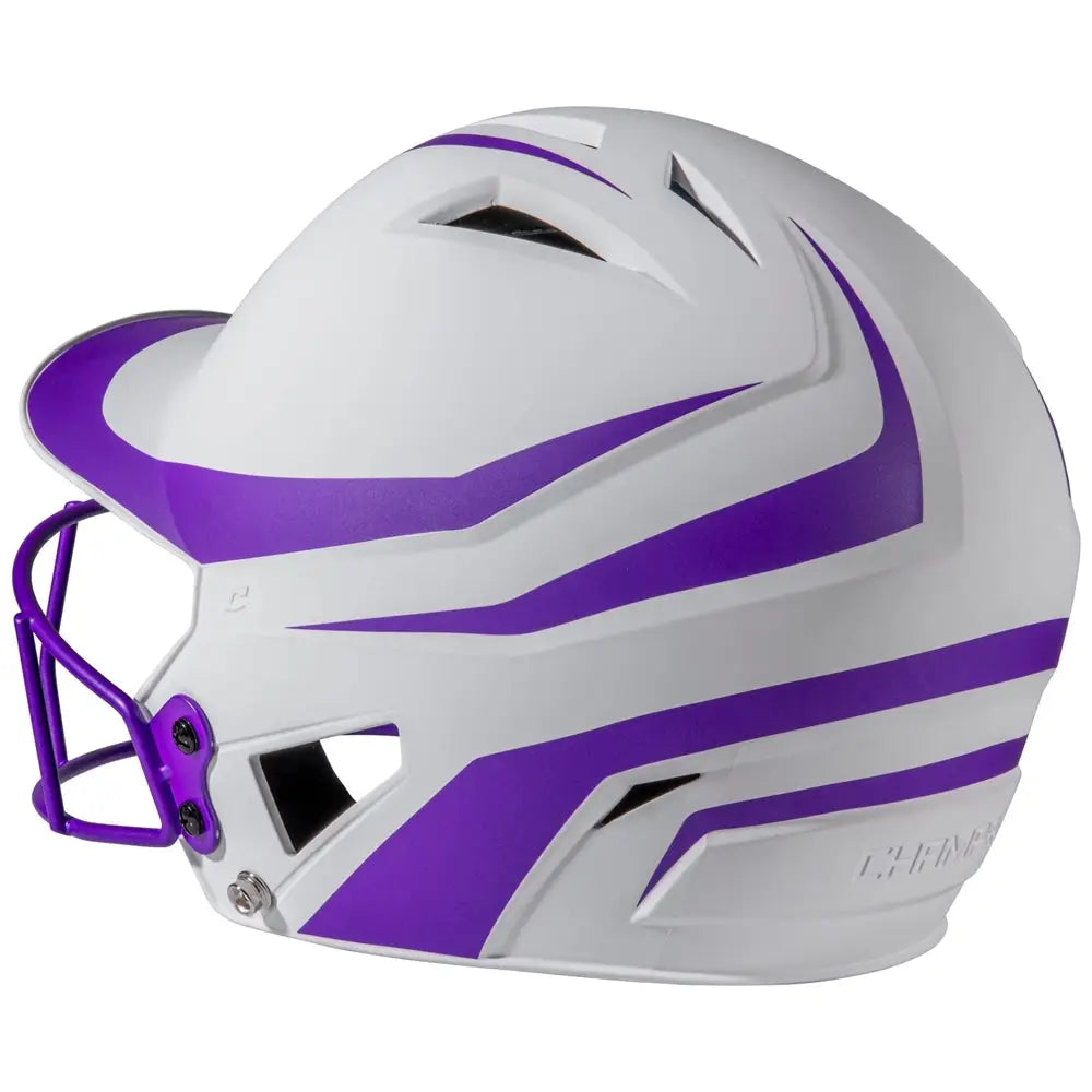 Champro Hxfpm2 Hx Rise Legend Batting Helmet W/facemask - Purple