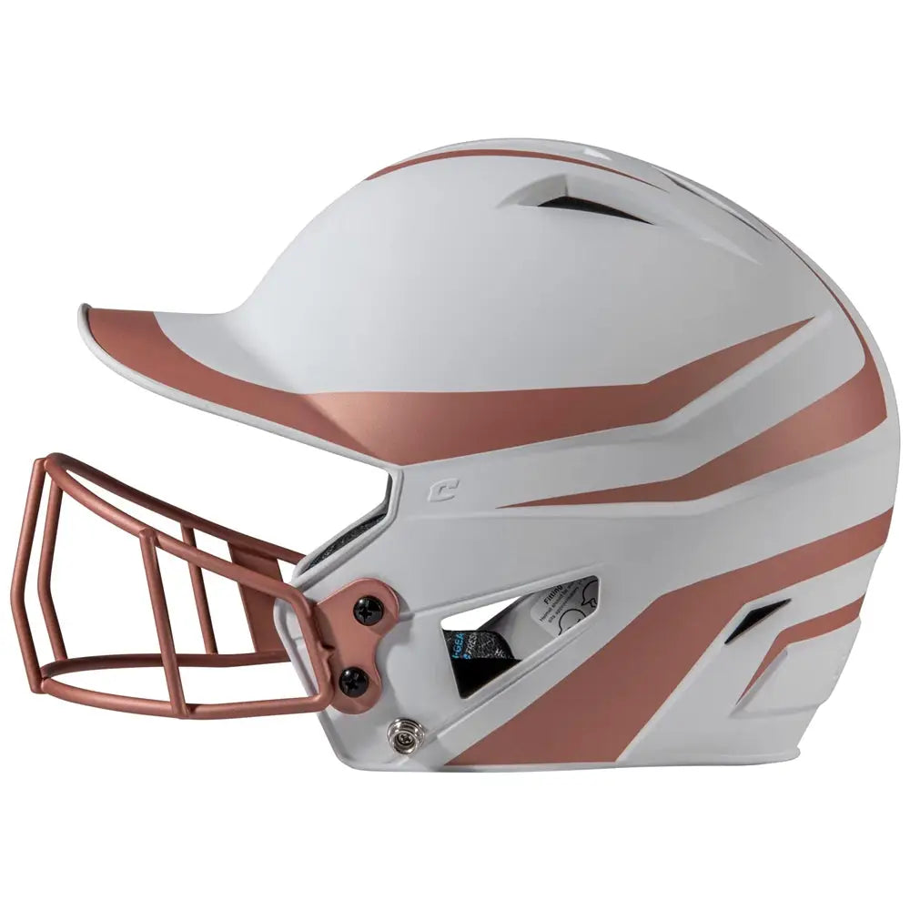 Champro Hxfpm2 Hx Rise Legend Batting Helmet W/facemask - Rose Gold
