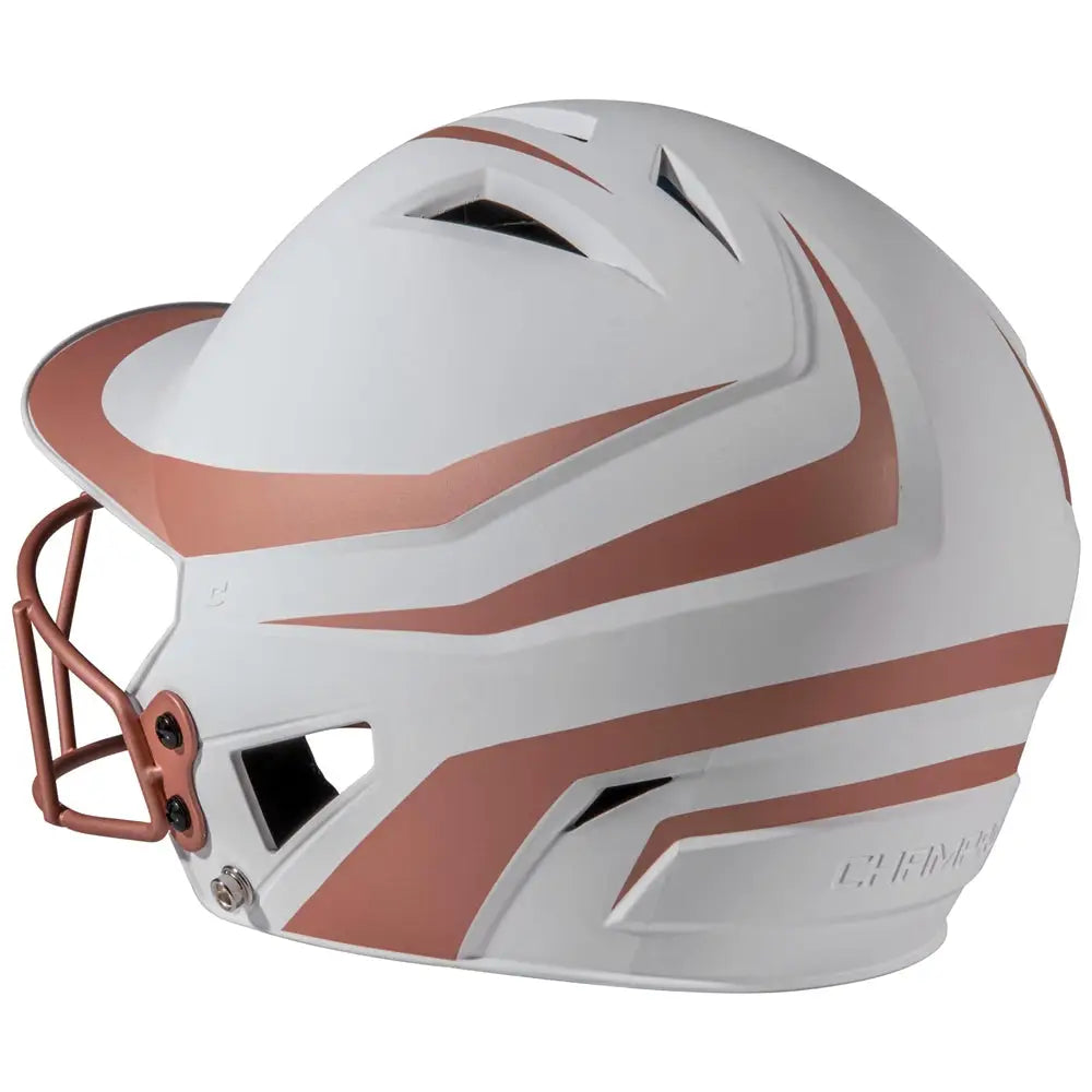 Champro Hxfpm2 Hx Rise Legend Batting Helmet W/facemask - Rose Gold
