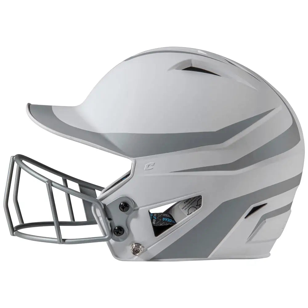 Champro Hxfpm2 Hx Rise Legend Batting Helmet W/facemask - Silver
