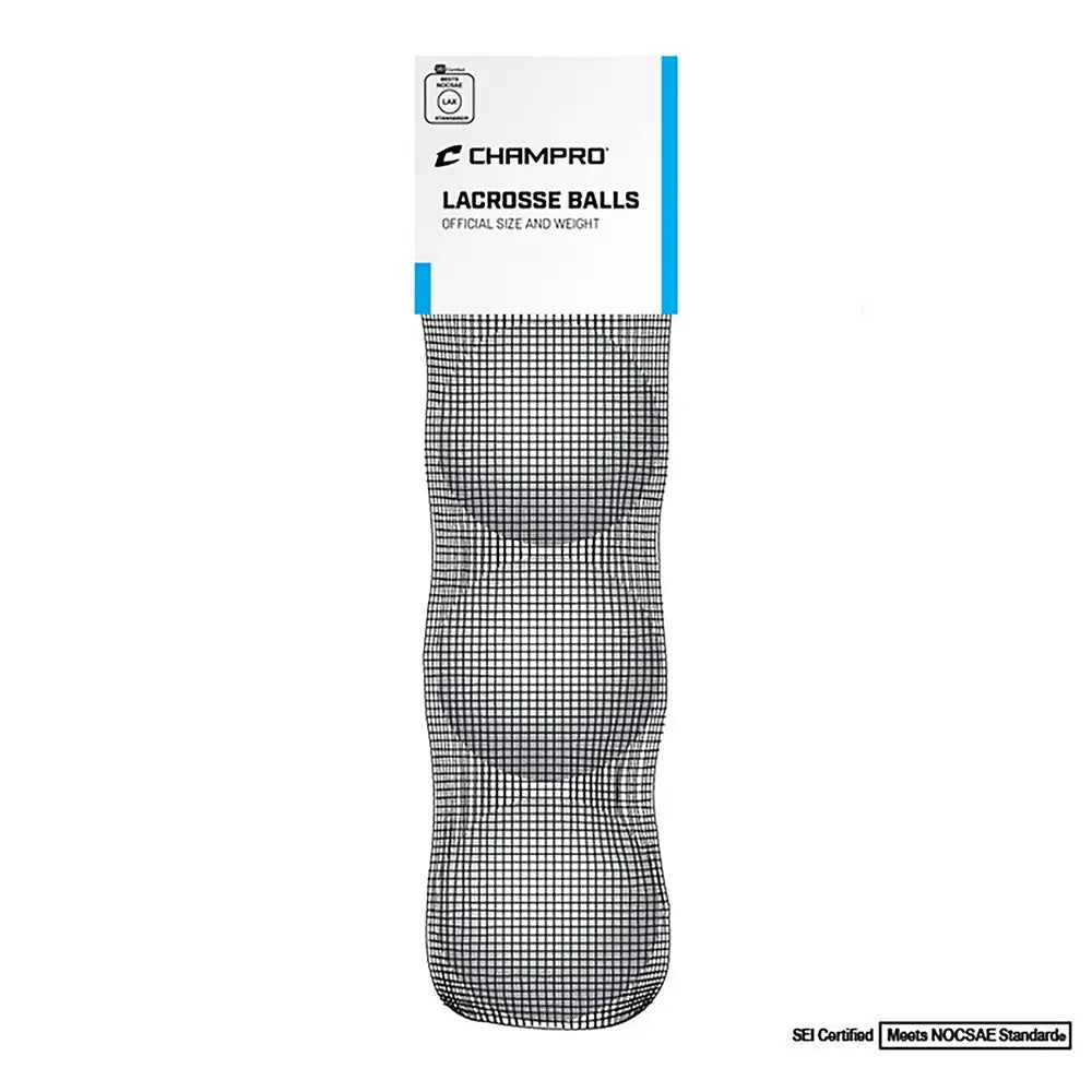 Champro Lb3nw Nocsae Lacrosse Balls - 3-pack Retail Packaged - White