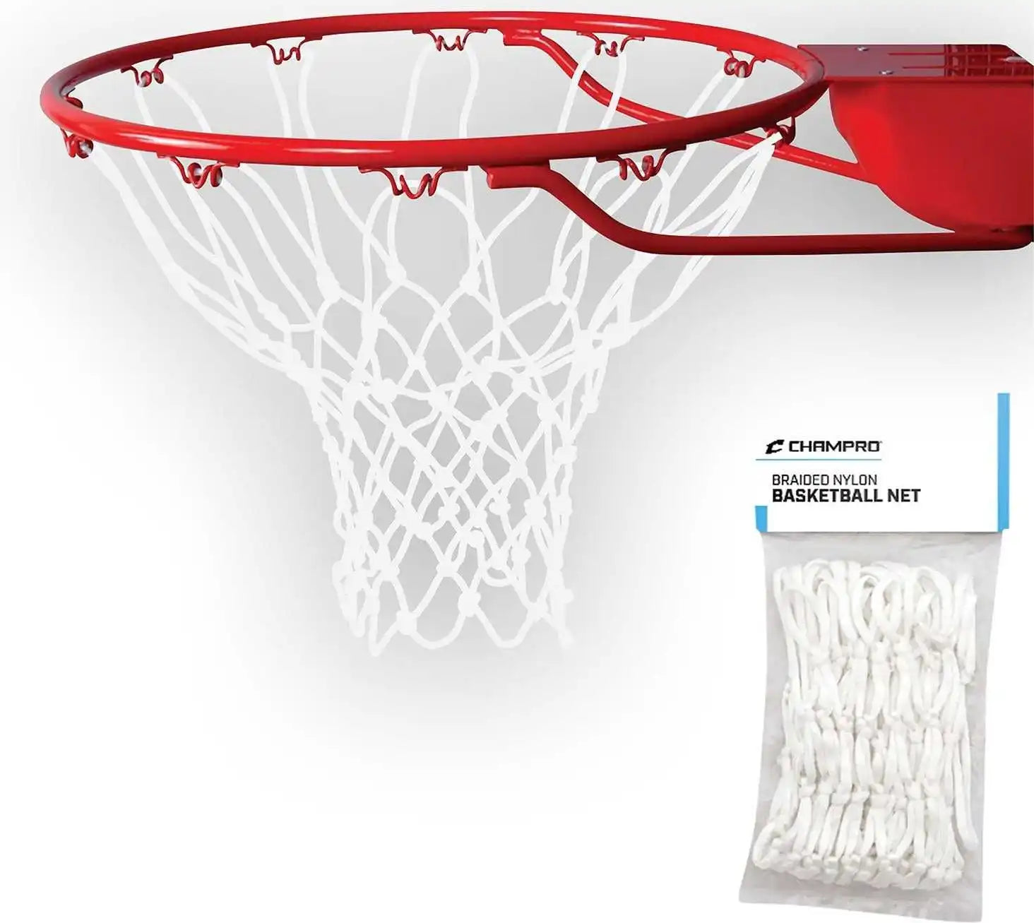 Champro Ng03 Basketball Net Braided Nylon - White