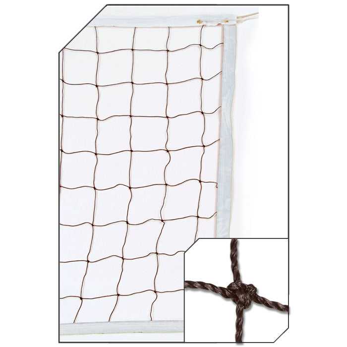 Champro Nv01 3.0 Mm Braided Volleyball Net - White Black