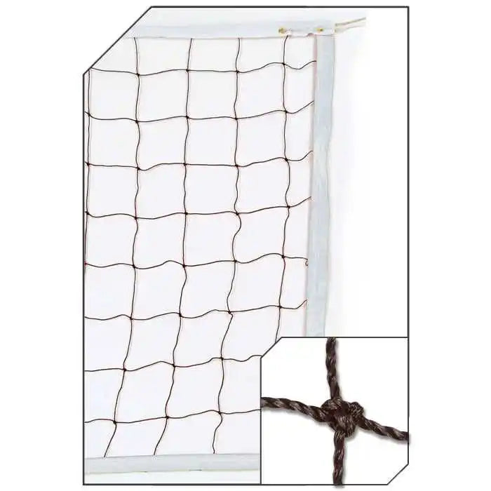 Champro Nv01 3.0 Mm Braided Volleyball Net - White Black
