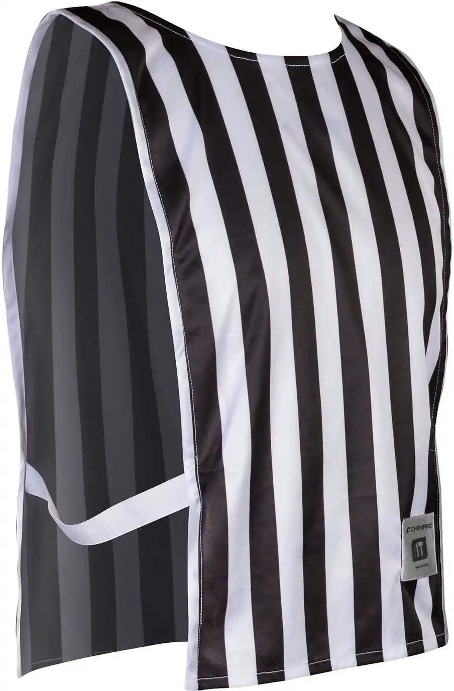 Champro P420ref Official Scorekeeper Pinnie Black White / one Size Fits Most