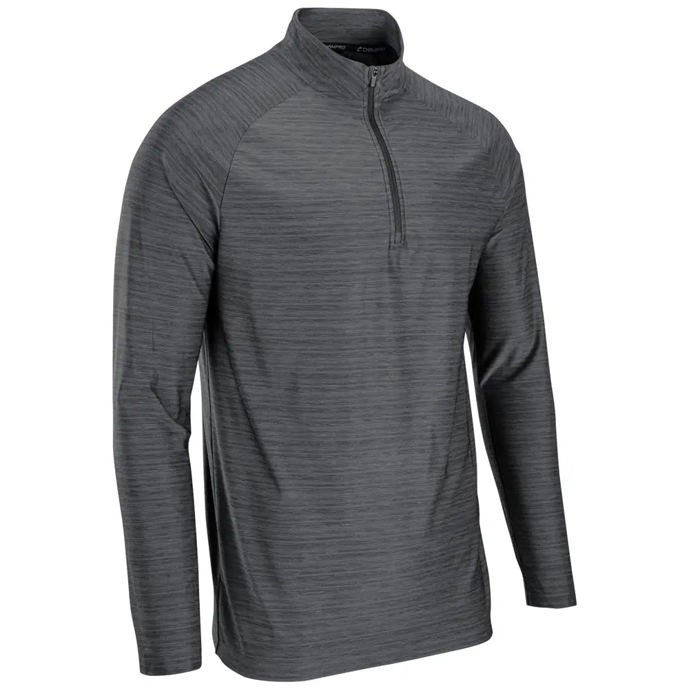 Champro Q01 Striker Quarter-zip Pullover - Heather Charcoal - Adult s