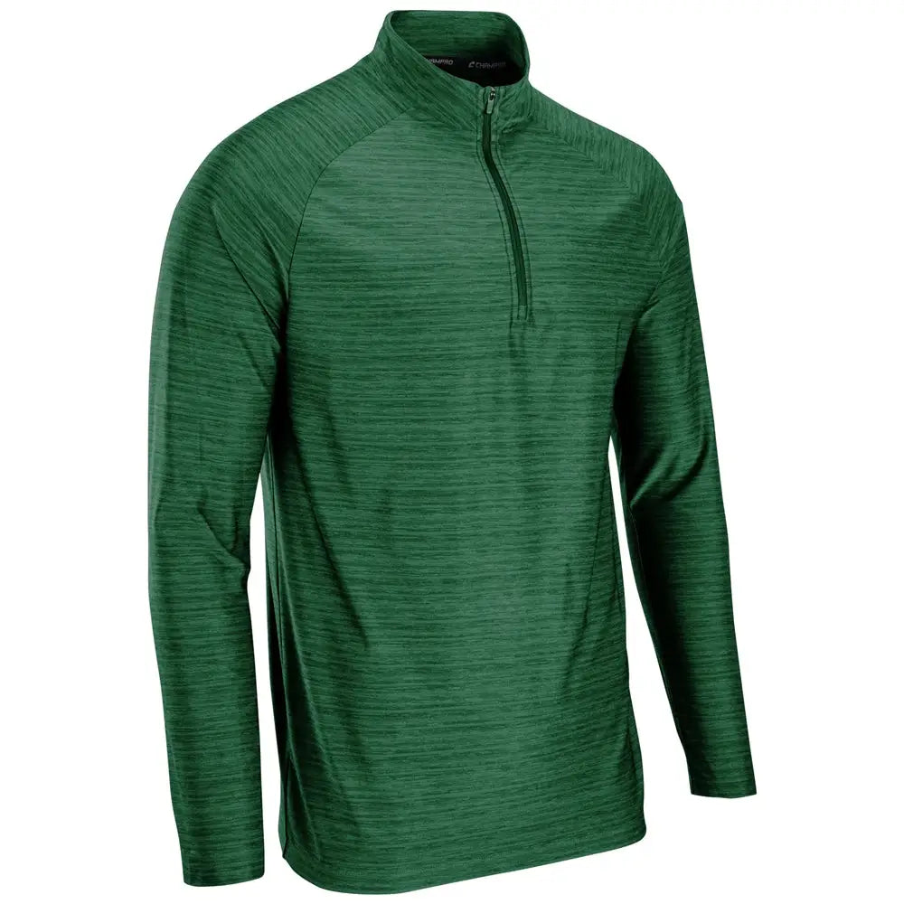 Champro Q01 Striker Quarter-zip Pullover - Heather Forest Green