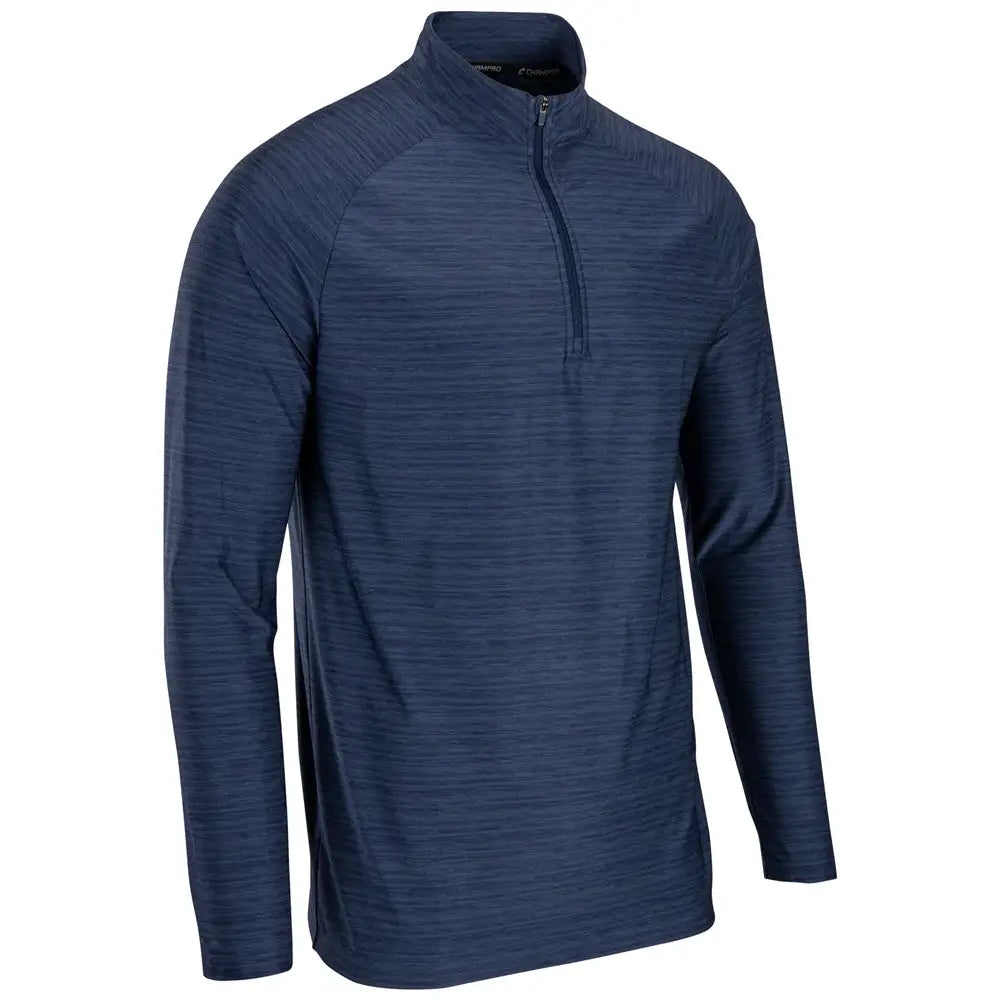 Champro Q01 Striker Quarter-zip Pullover - Heather Navy - Adult s