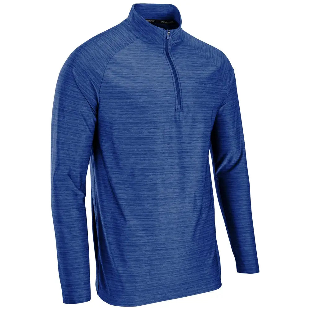 Champro Q01 Striker Quarter-zip Pullover - Heather Royal - Adult s