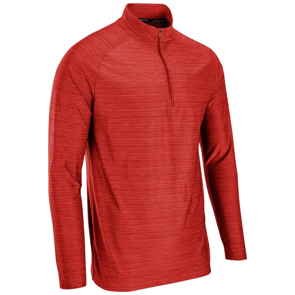 Champro Q01 Striker Quarter-zip Pullover - Heather Scarlet
