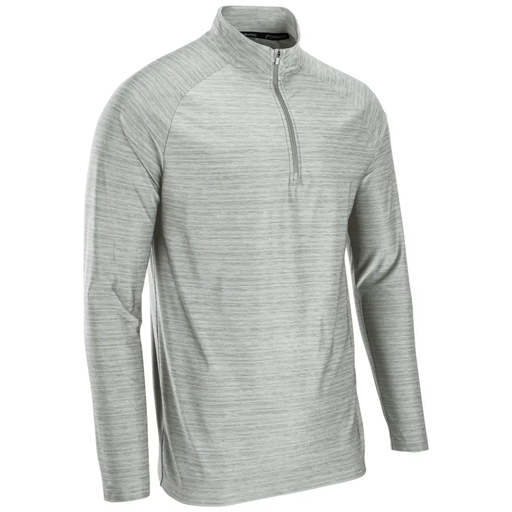 Champro Q01 Striker Quarter-zip Pullover - Heather Snow White - Adult s