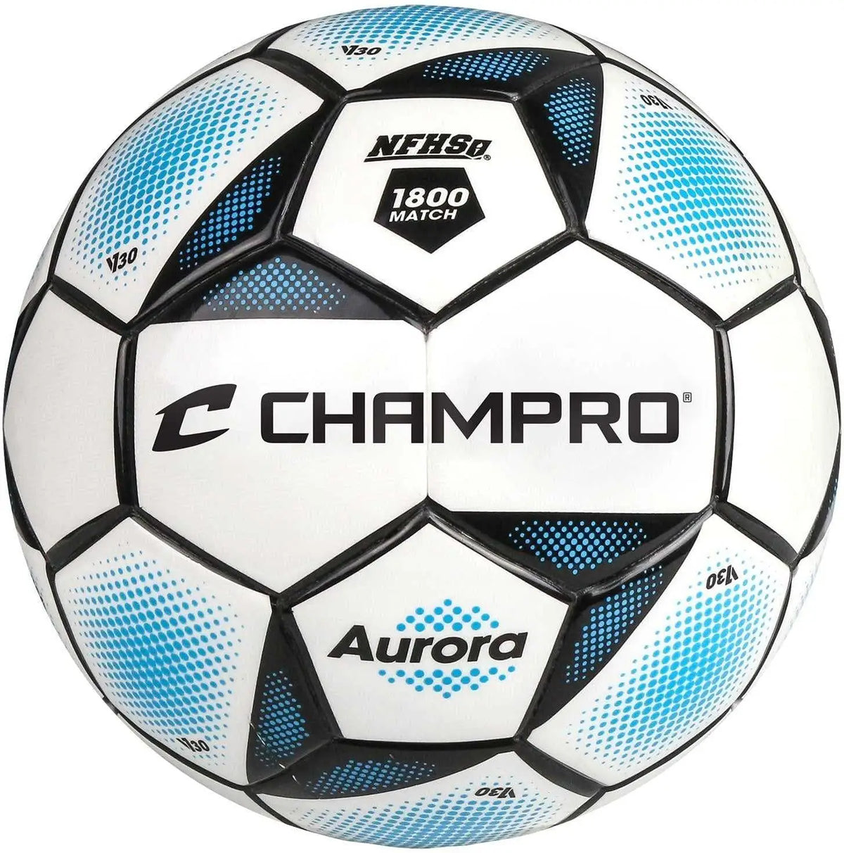 Champro Sb1800 Aurora Thermal Bonded Soccer Ball ?1800'' - Black Optic Blue