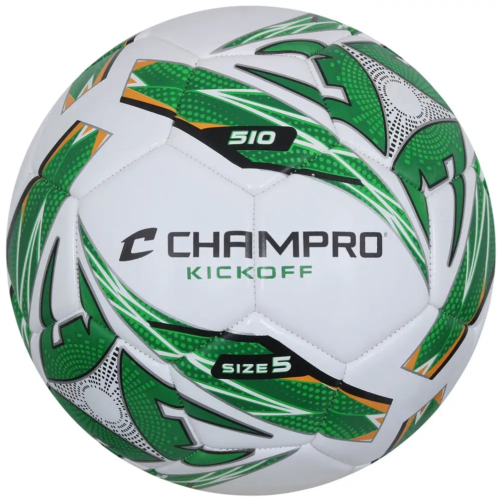Champro Sb510 Kickoff Soccer Ball - White Optic Green - 3