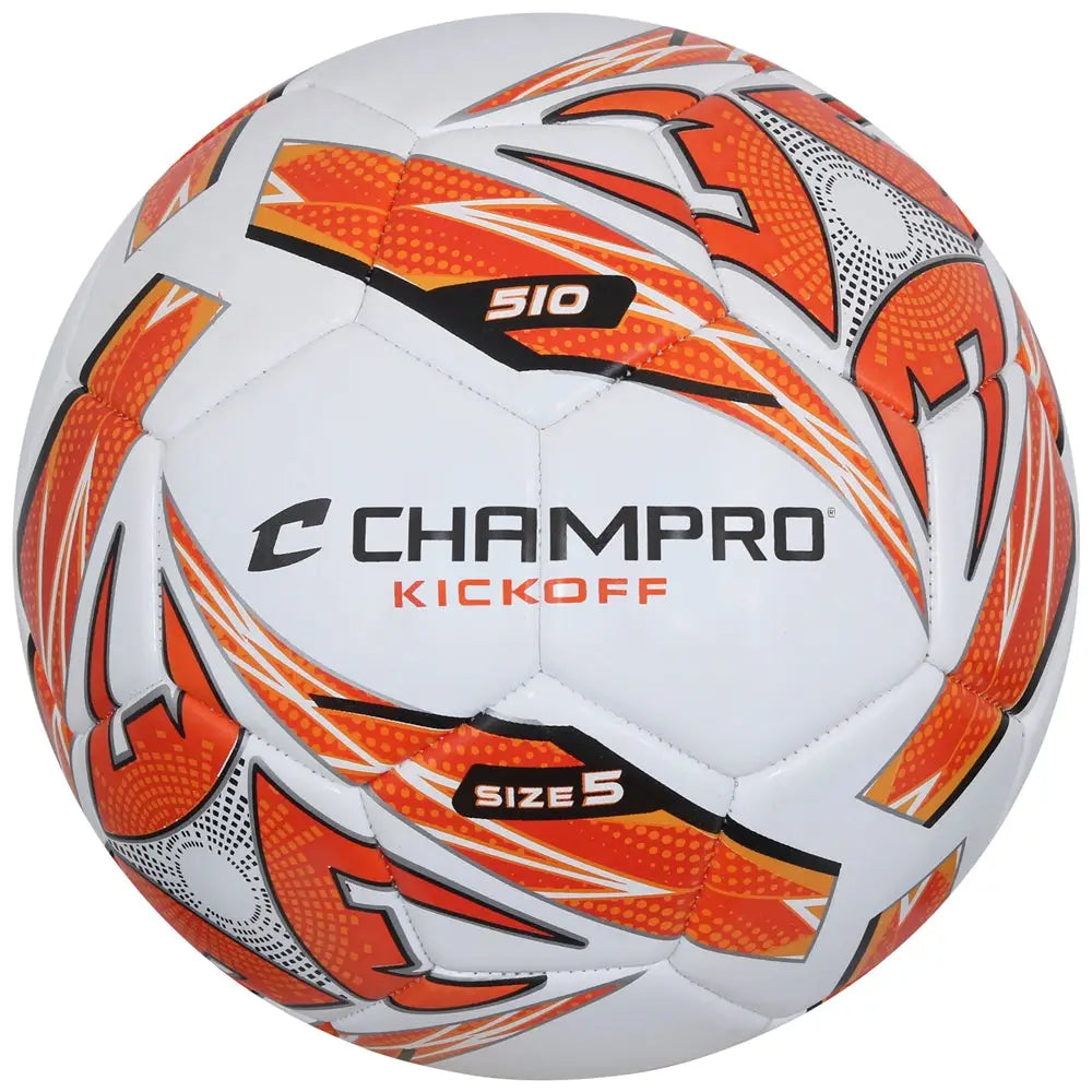 Champro Sb510 Kickoff Soccer Ball - White Optic Orange - 3