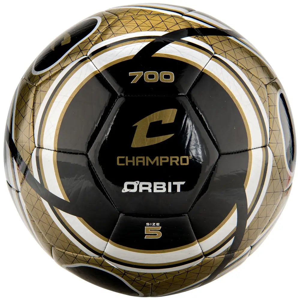 Champro Sb700 Orbit Soccer Ball - Black Vegas Gold - 3