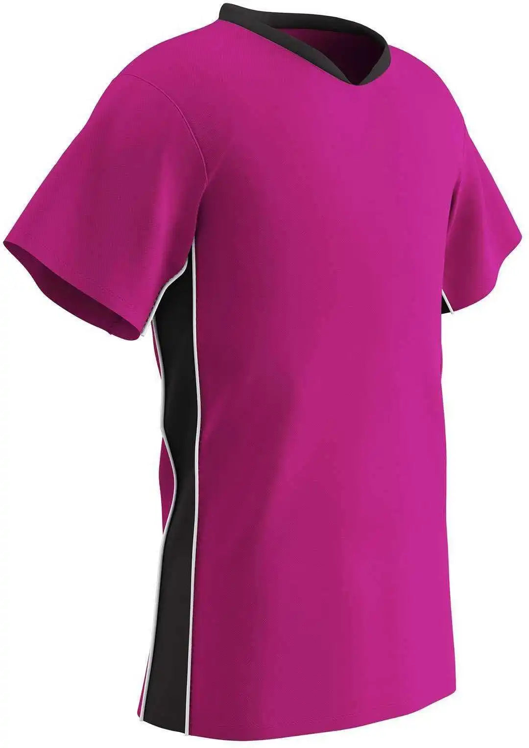 Champro Sj10 Header Soccer Jersey - Fuchsia Black White