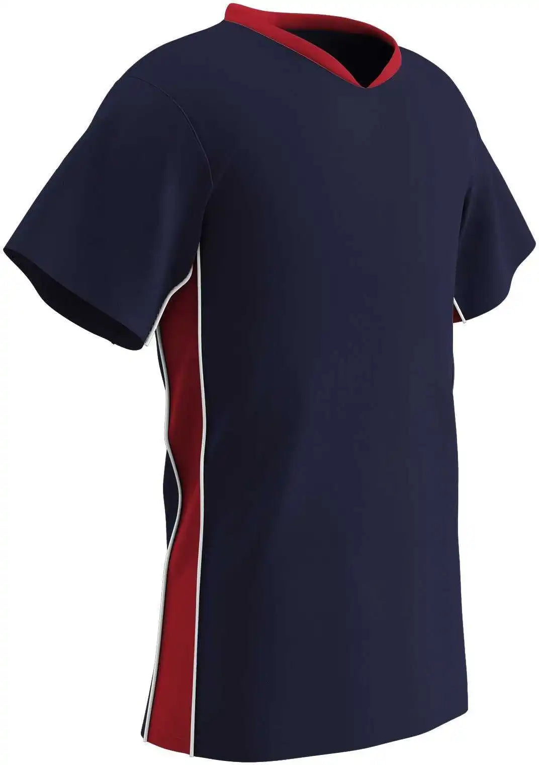 Champro Sj10 Header Soccer Jersey - Navy Scarlet White