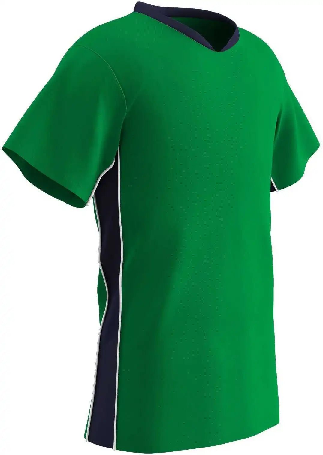 Champro Sj10 Header Soccer Jersey - Neon Green Navy White