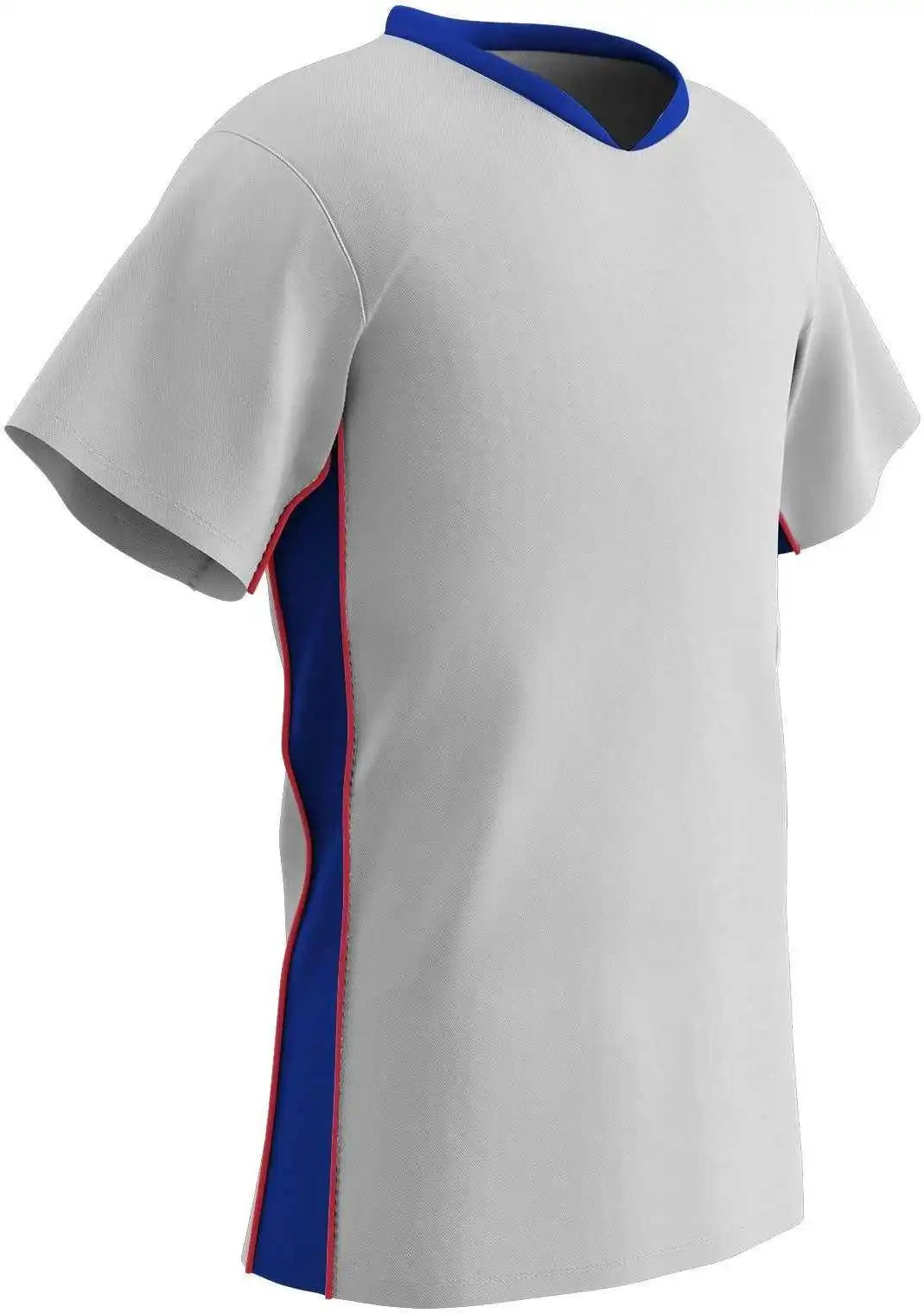 Champro Sj10 Header Soccer Jersey White Royal Scarlet