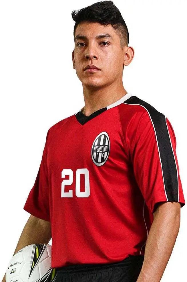 Champro Sj20 Mark Soccer Jersey - Forest Optic Yellow White