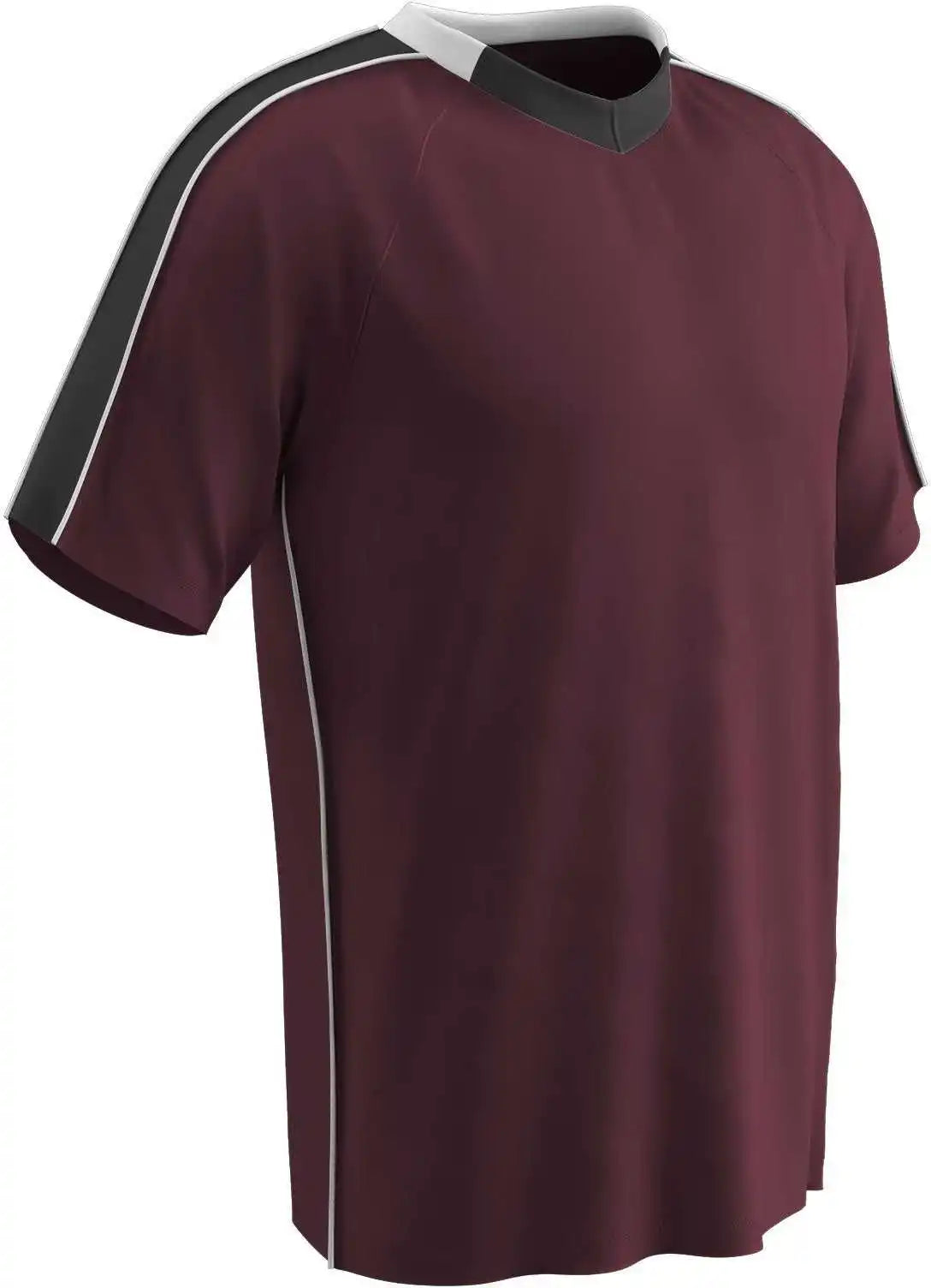 Champro Sj20 Mark Soccer Jersey - Maroon Black White