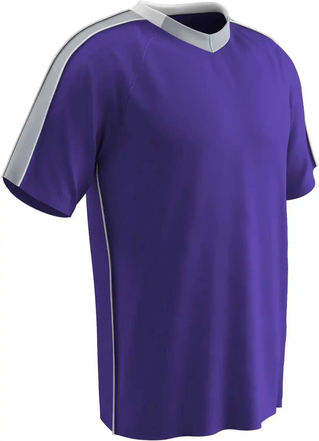 Champro Sj20 Mark Soccer Jersey Purple Silver White
