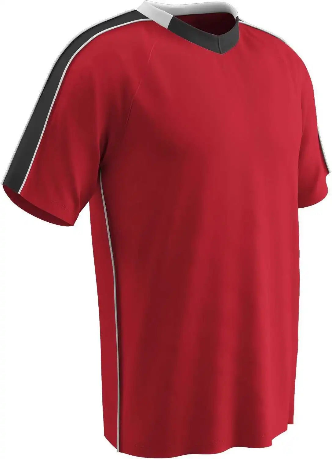 Champro Sj20 Mark Soccer Jersey - Scarlet Black White