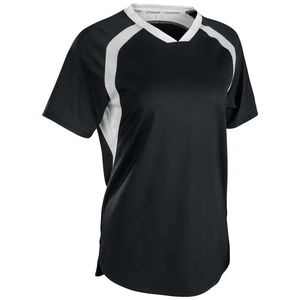 Champro Sj50 Hat Trick Jersey - Black White - Ladies Xs