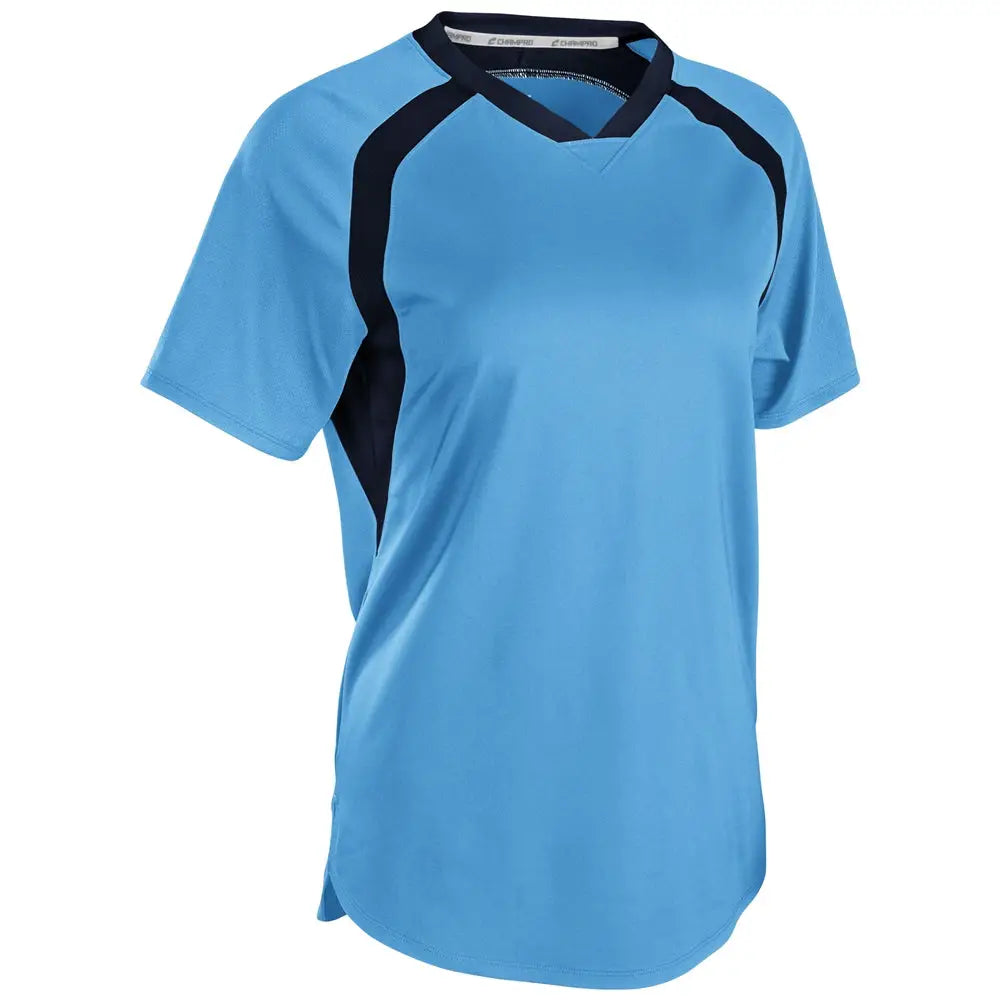 Champro Sj50 Hat Trick Jersey - Light Blue Navy - Ladies Xs