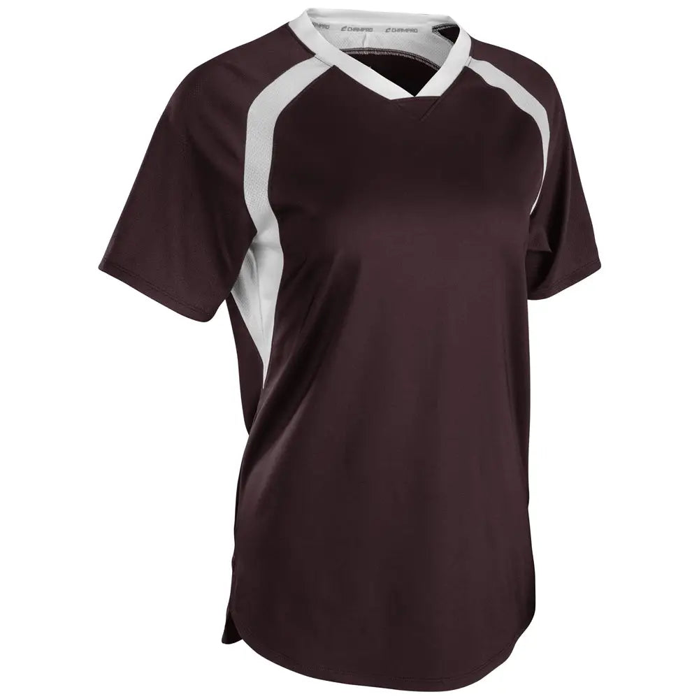 Champro Sj50 Hat Trick Jersey - Maroon White