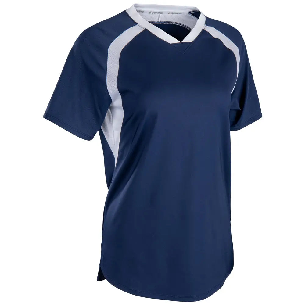 Champro Sj50 Hat Trick Jersey - Navy White - Ladies Xs