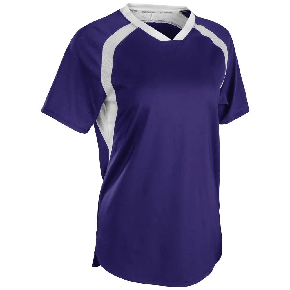 Champro Sj50 Hat Trick Jersey - Purple White - Ladies Xs