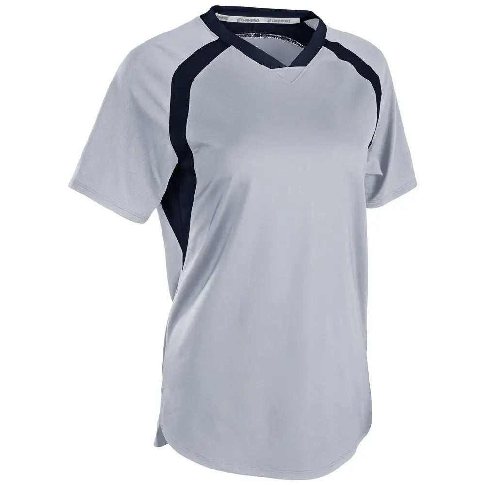 Champro Sj50 Hat Trick Jersey - Silver Navy - Ladies Xs