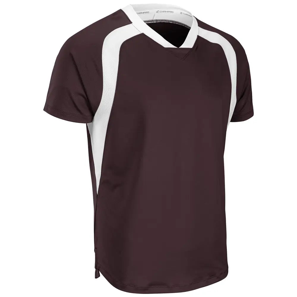 Champro Sj51 Hatrick Jersey - Maroon White - Youth 2xs