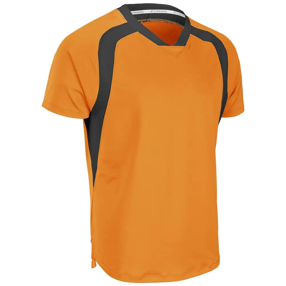 Champro Sj51 Hatrick Jersey - Neon Orange Black - Youth 2xs